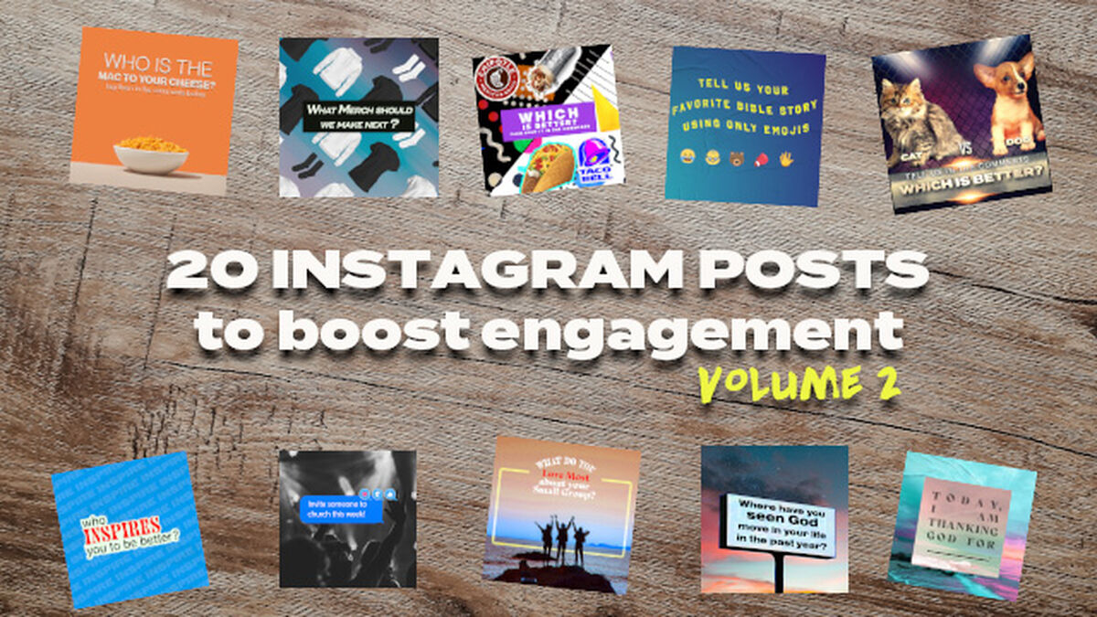 Engagement Posts for Instagram: Volume 2 image number 0
